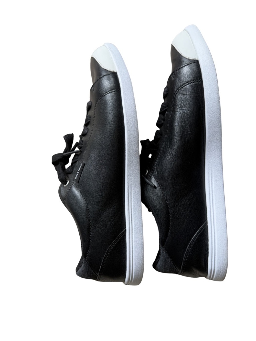 6.5 Cole Haan Grand OS Women's Black Lace Up Sneakers W25902 Black White Low Top